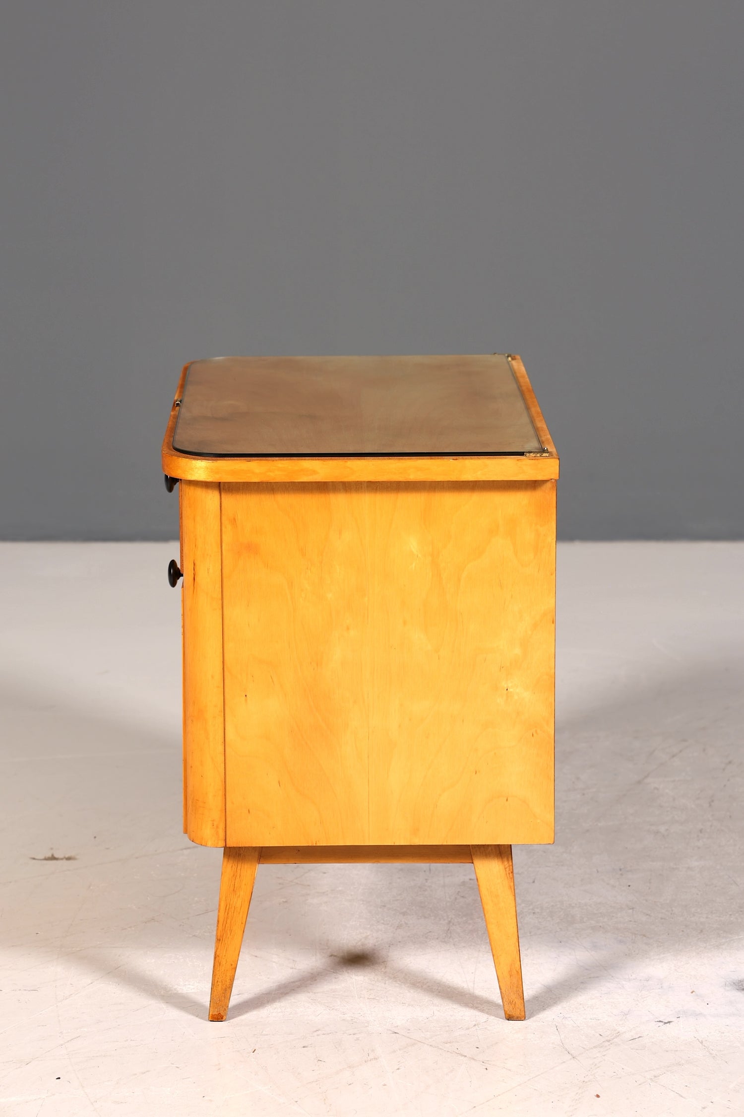 Wunderschöne Mid Century Kommode Vintage Nachttisch Retro Klappschränkchen