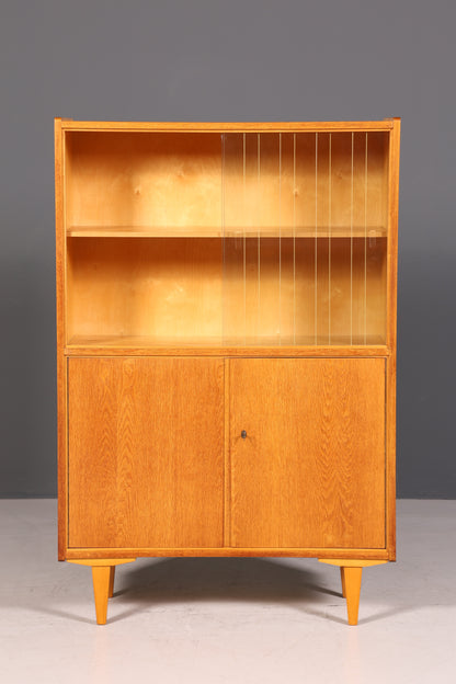 Wunderschöne Mid Century Vitrine Retro Regal Vintage Bücherregal Schrank VEB