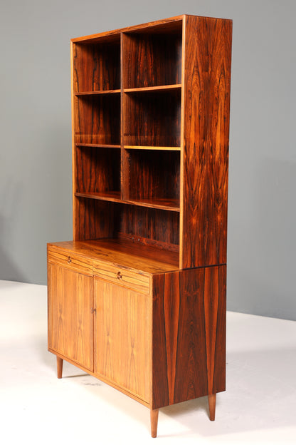 Traumhaftes Mid Century Regal Palisander Schrank Danish Design Retro Kommode Vintage Bücherregal 60er Jahre 1 von 2