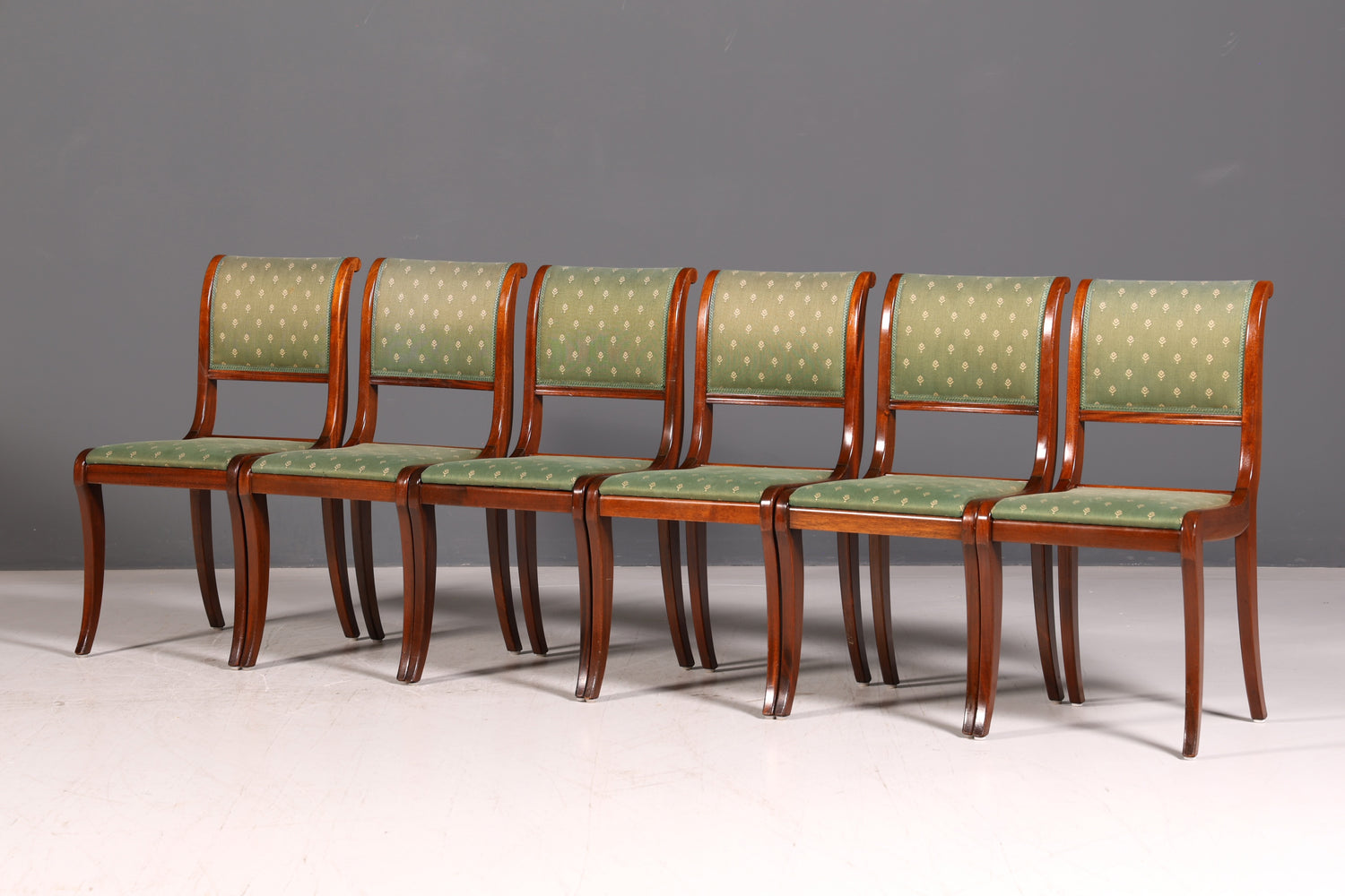 6x Edle Englische Stühle Dining Chairs 60er Jahre Küchenstühle Esszimmerstühle Stuhlset