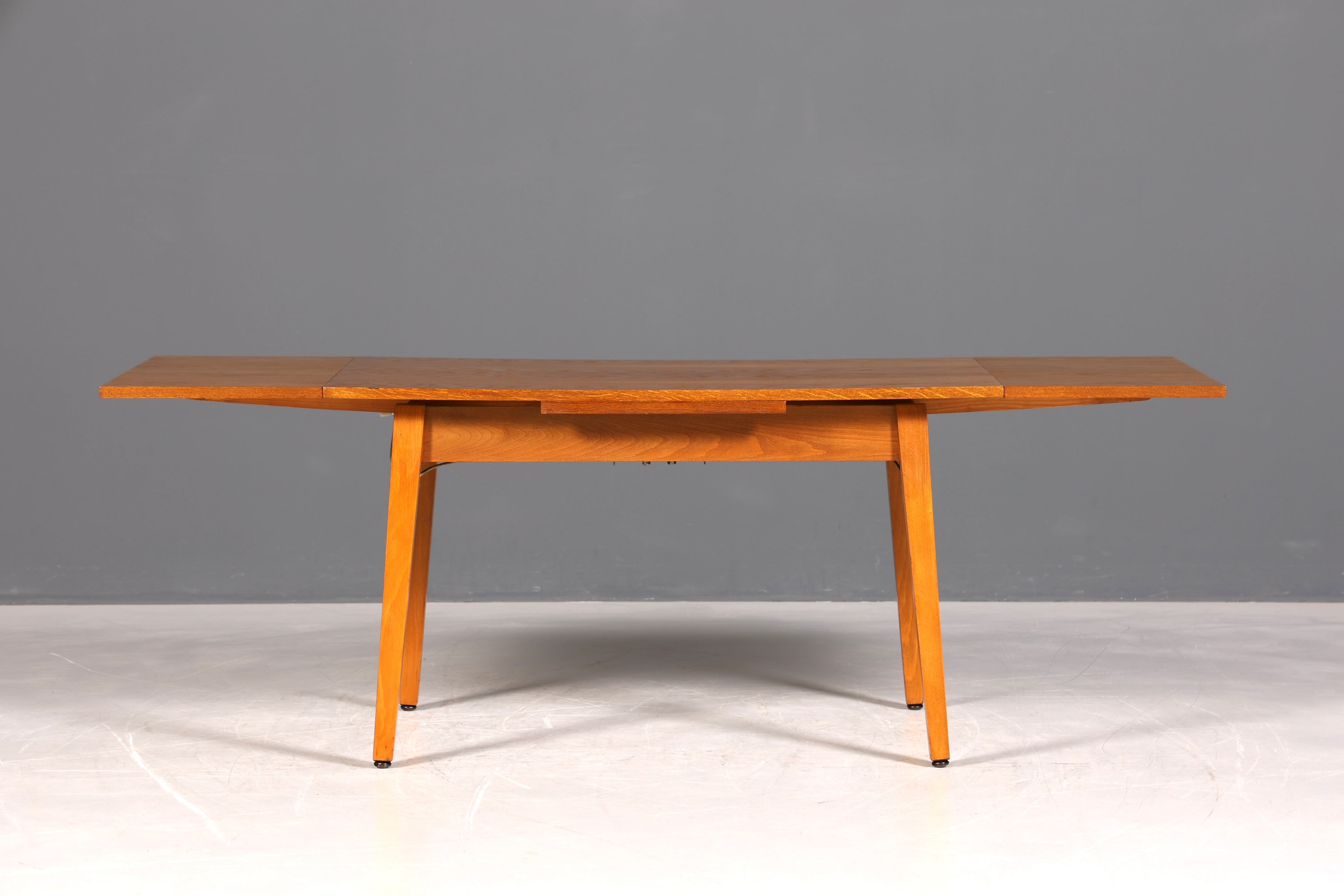 F962 Finish cm Wunderschöner Mid Century Küchentisch Vintage Tisch ausziehbar und höhenverstellbar