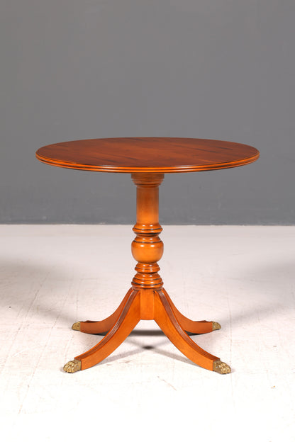 Traumhafter Englischer Beistelltisch Ablagetisch 60s Regency Maritim Echt Holz Rund Vintage Tisch