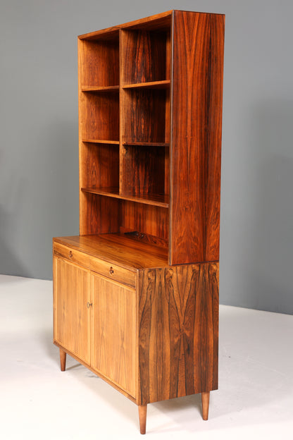 Traumhaftes Mid Century Regal Palisander Schrank Danish Design Retro Kommode Vintage Bücherregal 60er Jahre 2 von 2