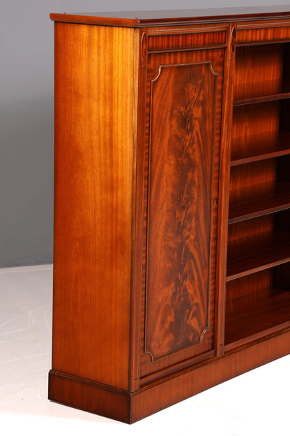 Beautiful Heldense Bookcase, Mahogany, English-Style Shelf, Bookshelf, Book Storage, Antique, Vintage