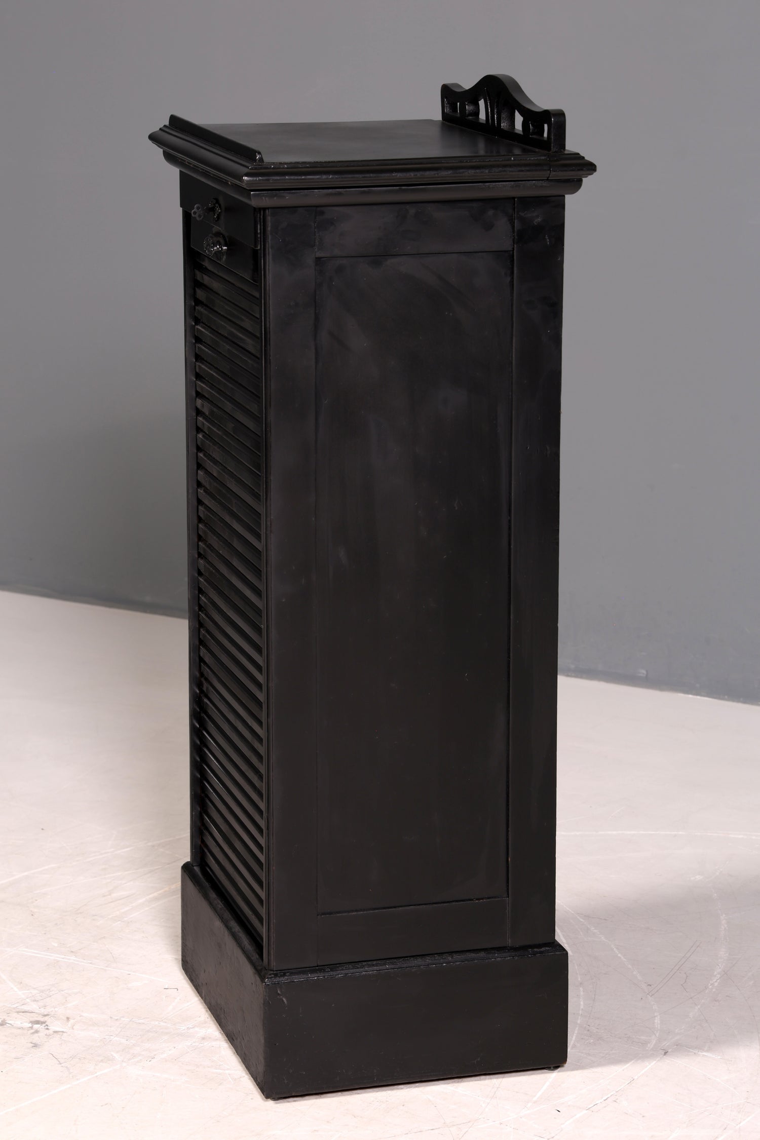 Stilvoller Jugendstil Rollladenschrank Antik Apothekerschrank Büroschrank Aktenschrank Holz