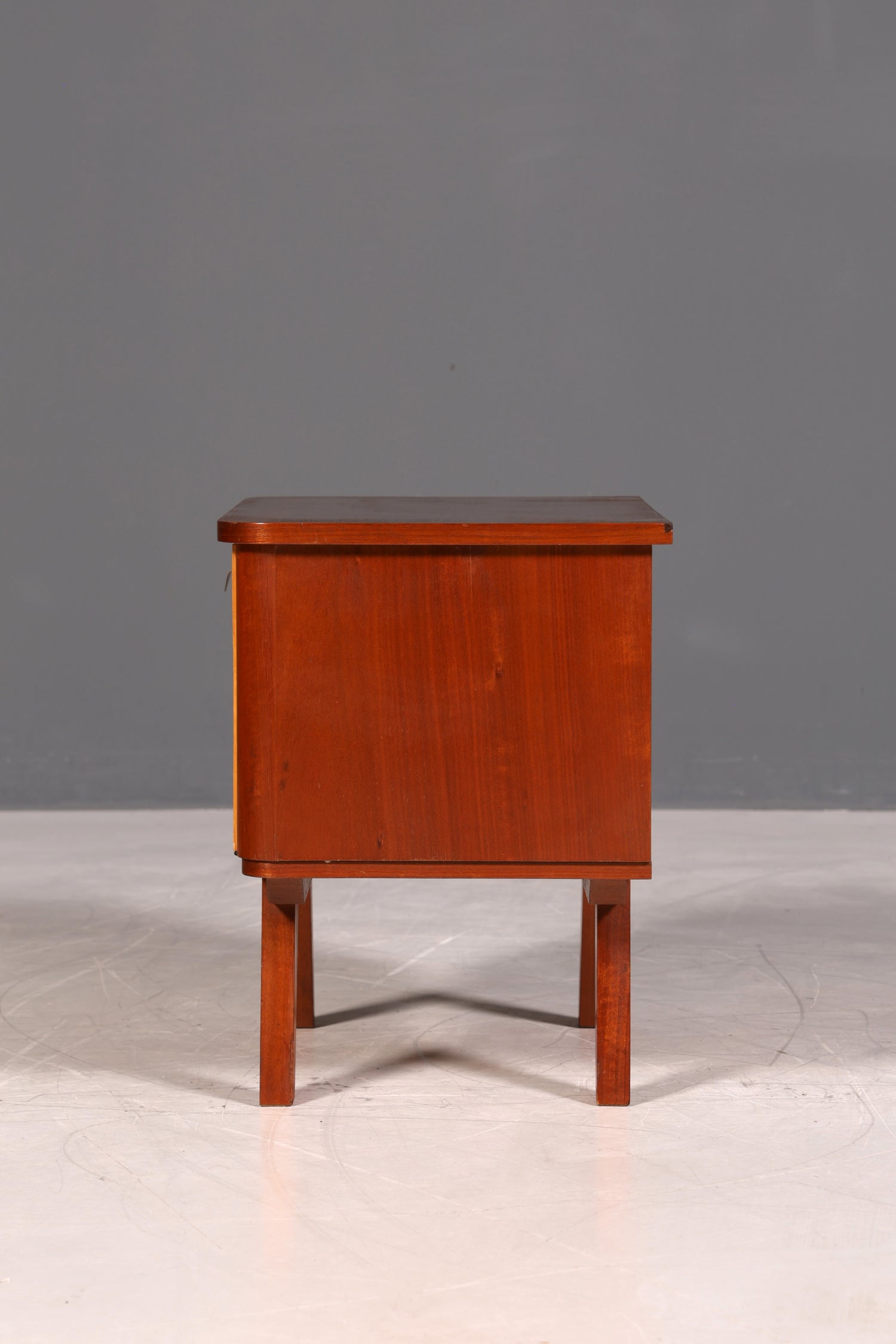 Schlichte Mid Century Kommode Vintage Klappschränkchen Danish Design Nachttisch