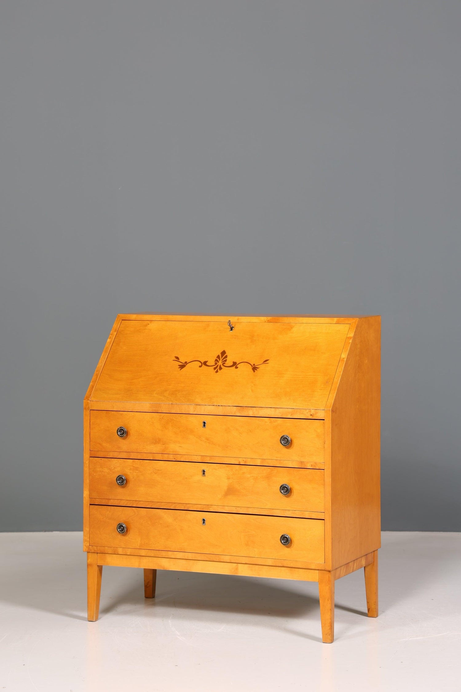 Traumhafter Sekretär im Biedermeier Stil um 1940 Schreibmöbel echt Holz Office Kommode