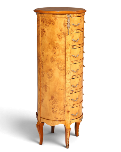 Traumhafte Barock Stil Kommode Antik Stil Louis XV Vertiko Birke Highboard Schubladenkommode