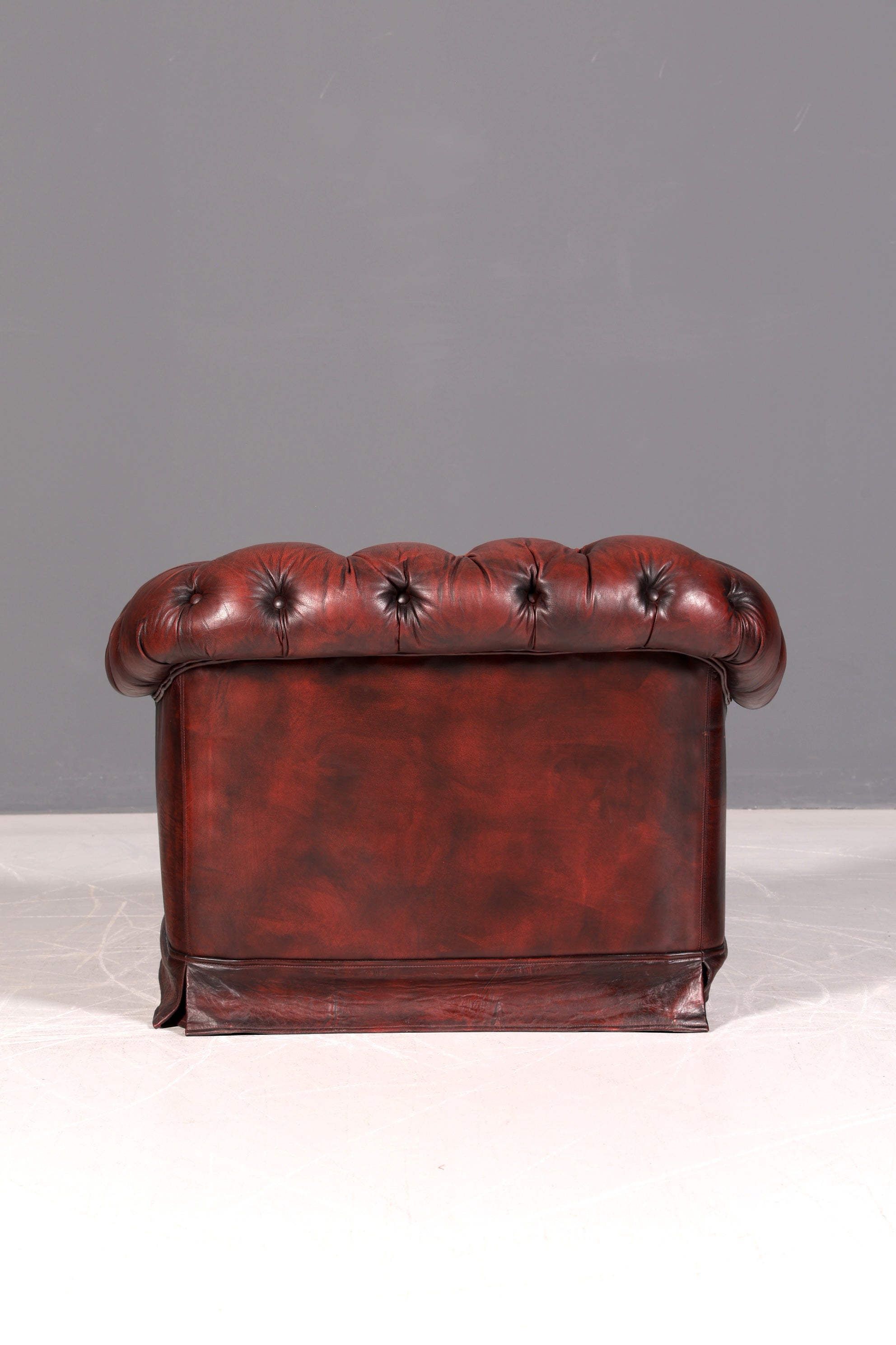 Edler Original Chesterfield Sessel Englischer Armlehnsessel Englisch Herrensessel Antik Echt Leder