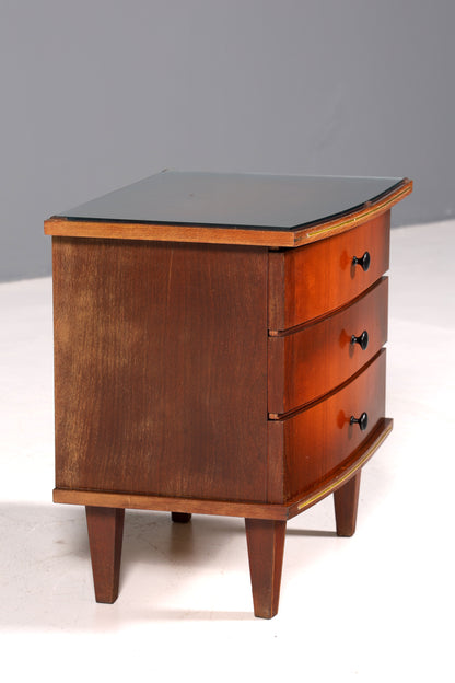 Wunderschöne Mid Century Kommode Vintage Nachttisch 60s Schubladenkommode 2 von 2