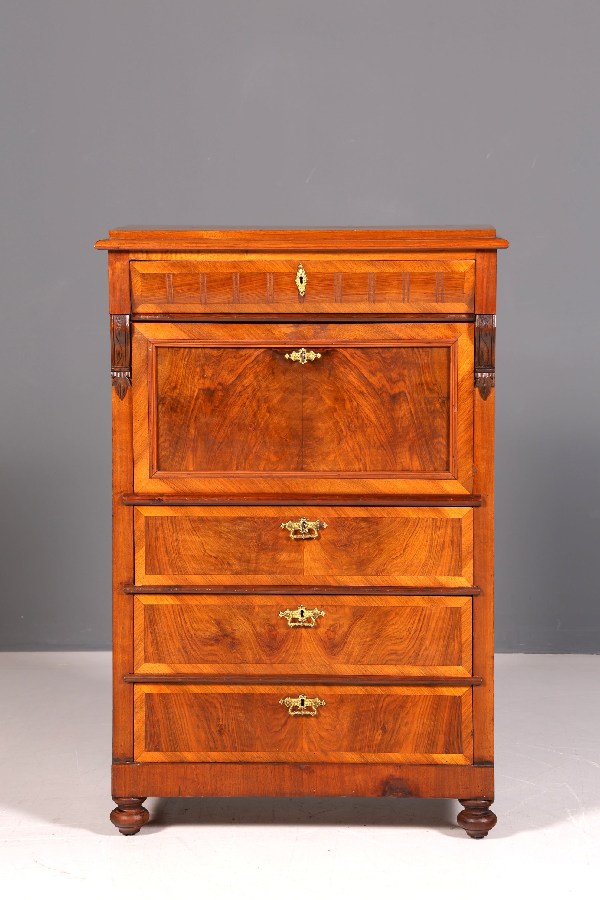 Wunderschöner Gründerzeit Sekretär Kommode Jugendstil Schubladenkommode Antik Vertiko um 1890