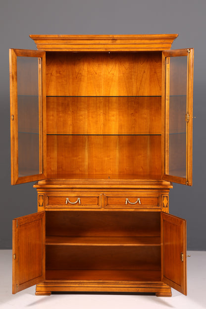 Traumhafte Original Selva Vitrine Antik Stil Massivholz Buffet Villa Borghese Schrank Bibliothek