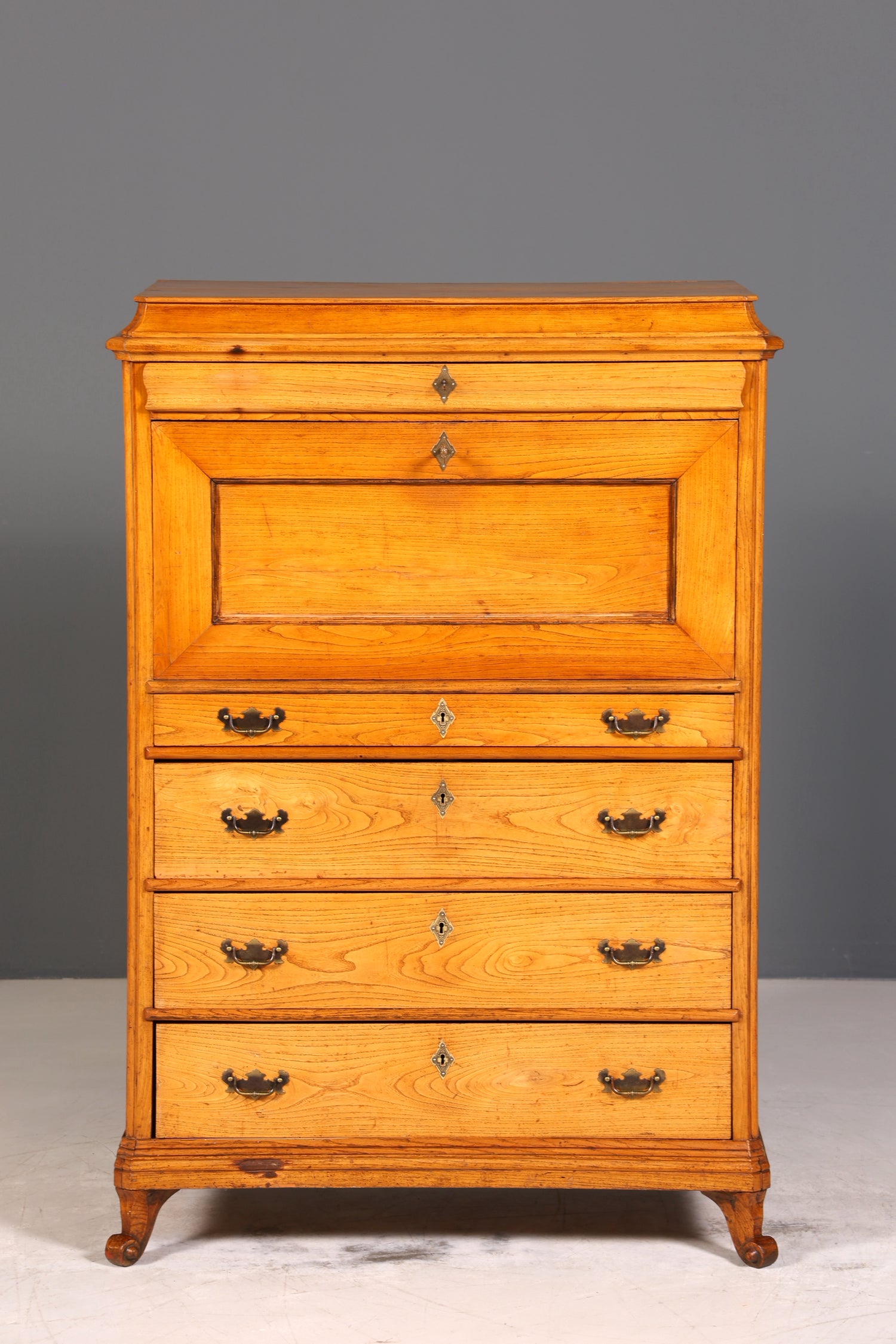 Wunderschöner Original Biedermeier Sekretär um 1860 Kommode Antik Bürokommode