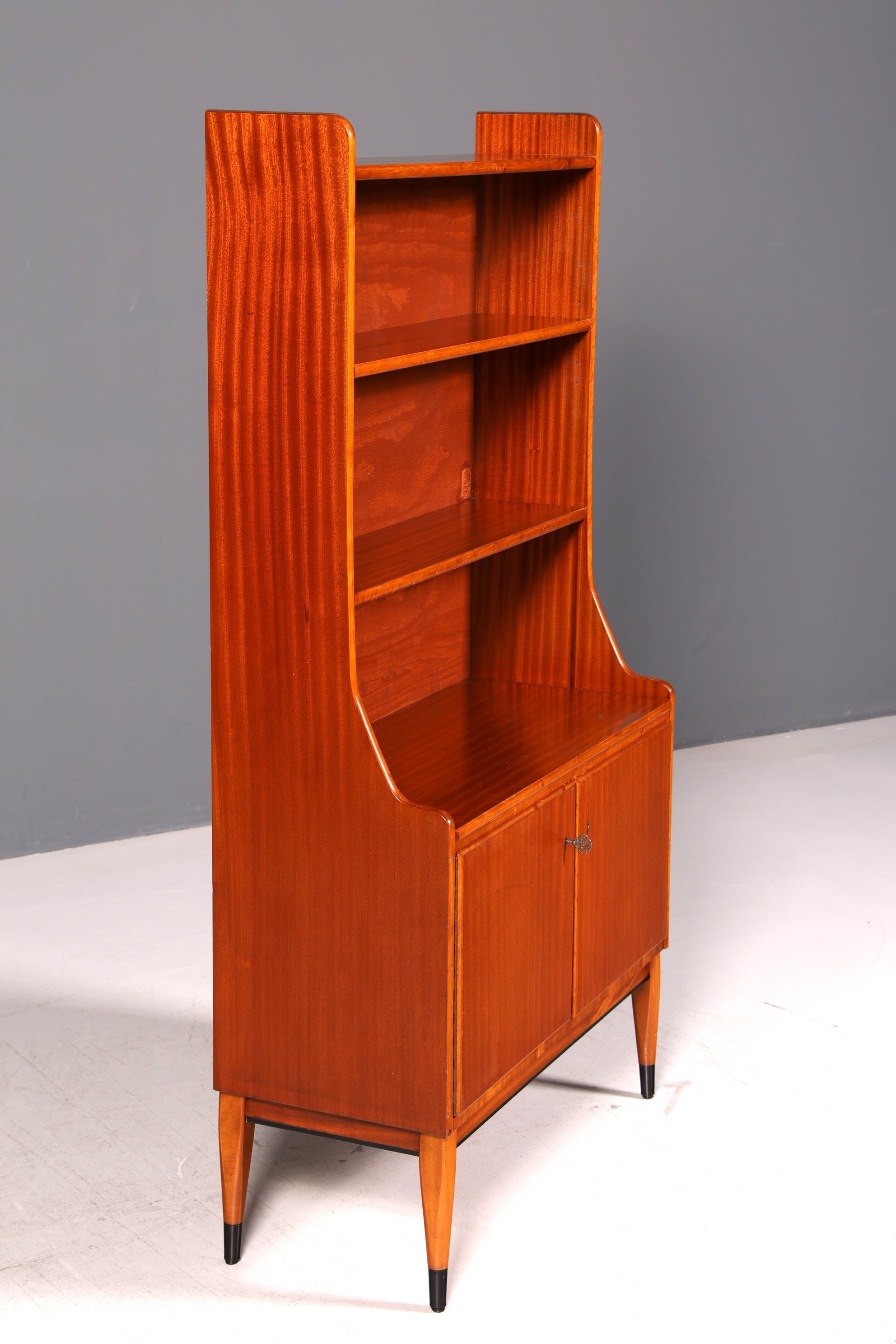 Wunderschöner Mid Century Highboard Regal Schrank Vintage Bücherregal Holz Retro 60er
