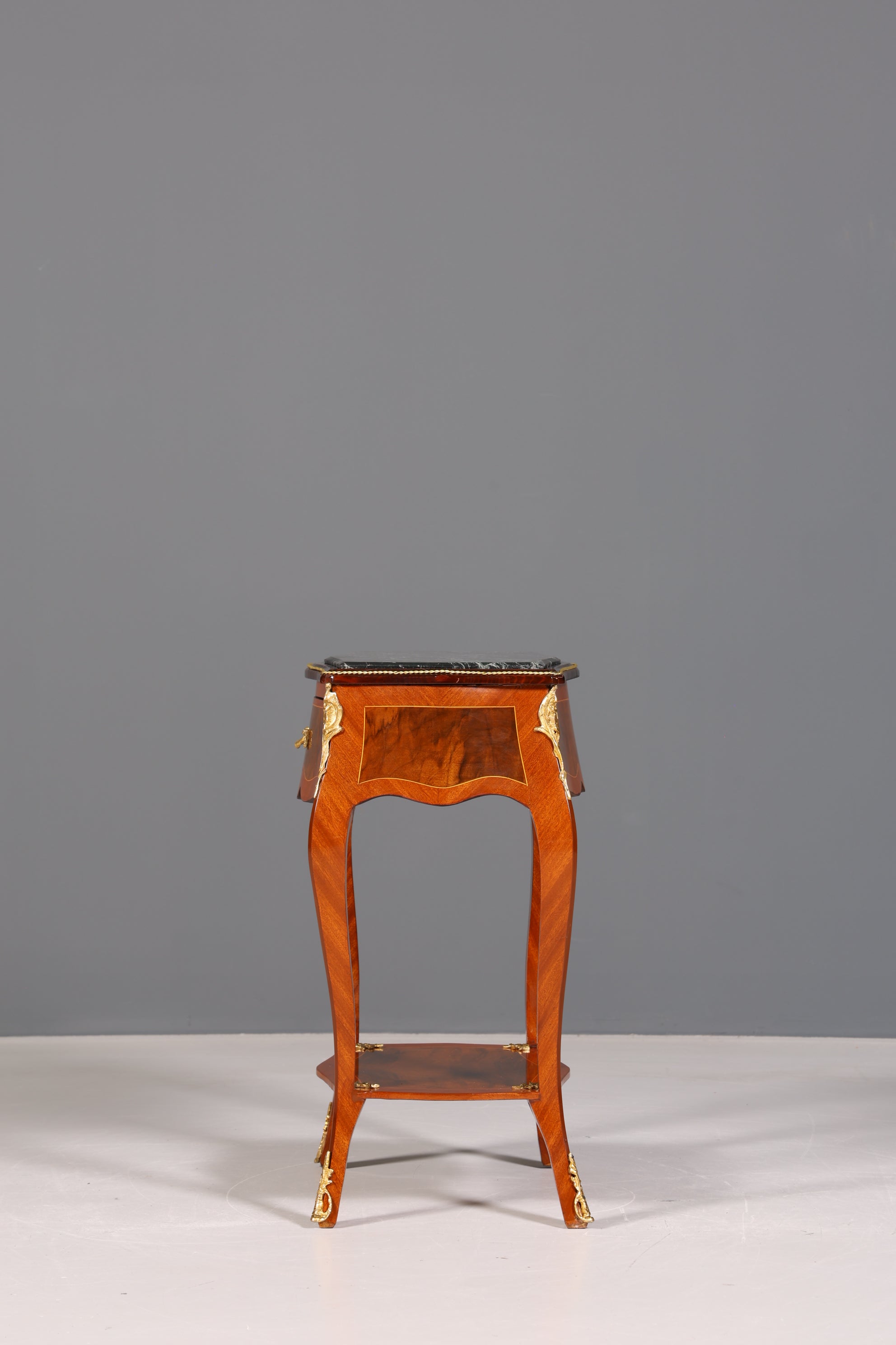Traumhafter Louis XV Beistelltisch Barock Stil Ablagetisch Marmor Kommode Telefontisch