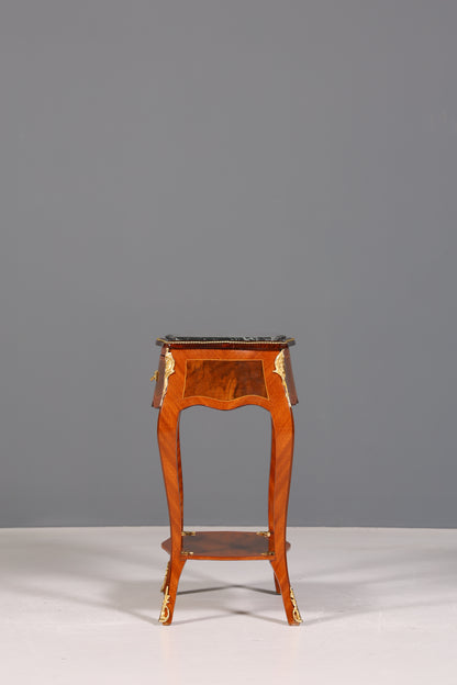 Traumhafter Louis XV Beistelltisch Barock Stil Ablagetisch Marmor Kommode Telefontisch