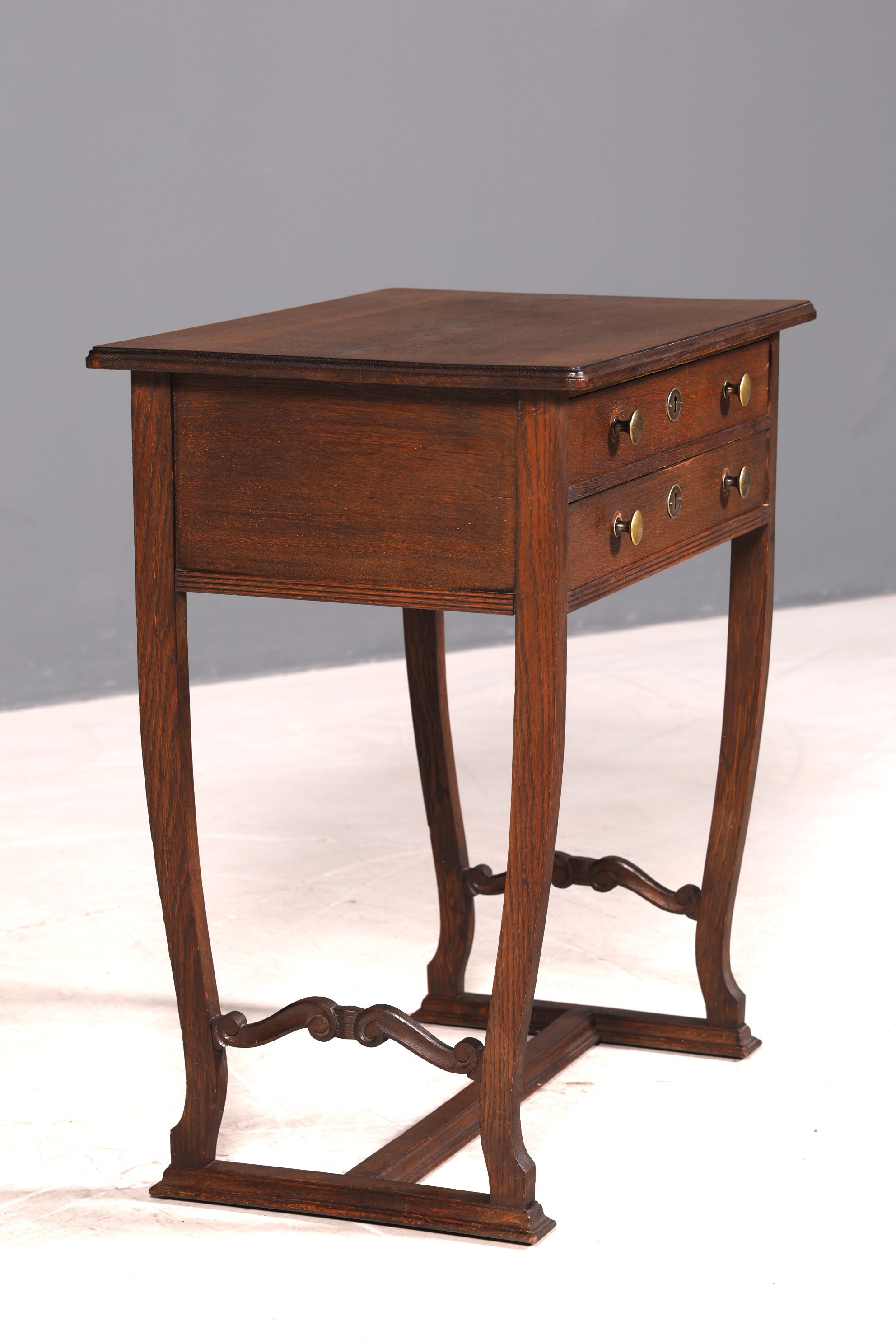 Wunderschöner Jugendstil Kommode Antik Nähtisch um 1910 Eiche Holz Ablagetisch Beistelltisch
