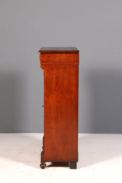 Stylish Gründerzeit cabinet, antique vertiko, Art Nouveau chest of drawers, hallway cabinet, solid wood