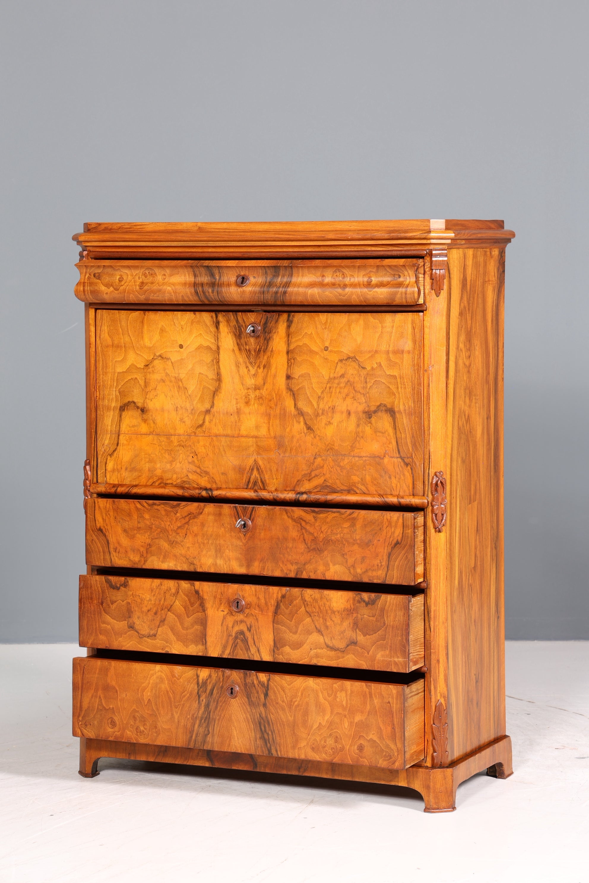 Traumhafter Louis Philippe Sekretär um 1880 Gründerzeit Antik Schrank Chiffoniere