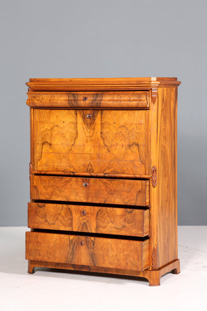 Traumhafter Louis Philippe Sekretär um 1880 Gründerzeit Antik Schrank Chiffoniere