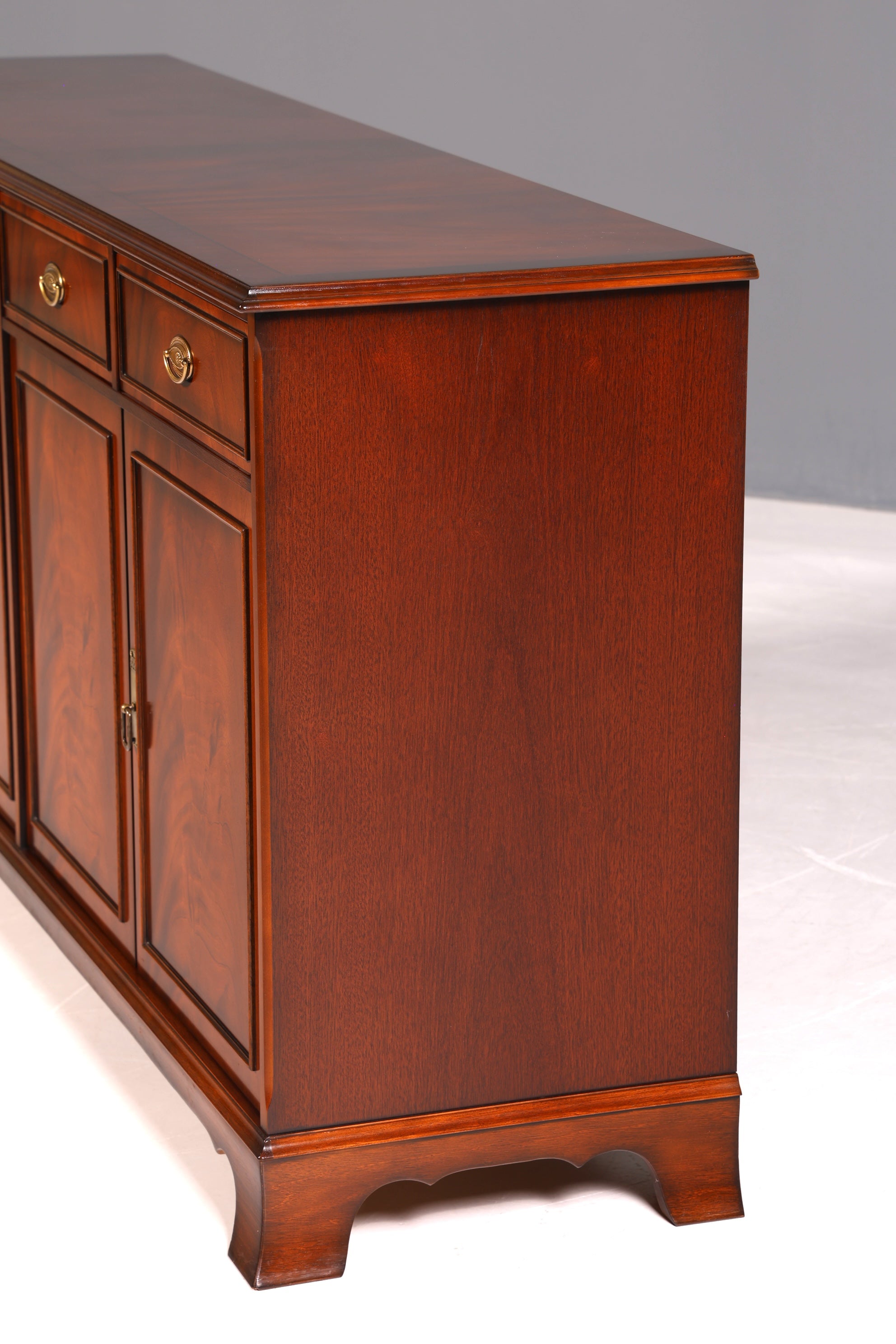 G096 Finish cm HELDENSE Wunderschönes Englisches Sideboard Mahagoni Schrank Antik 60s Buffetschrank Kommode