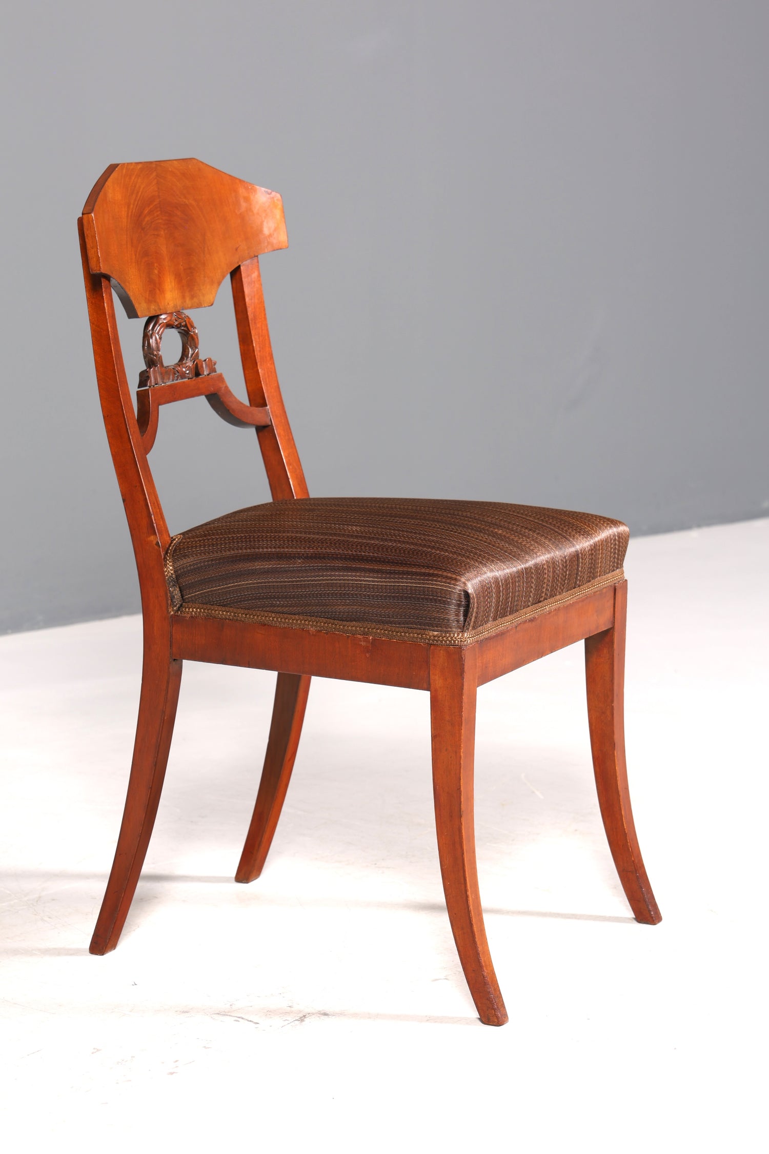 Traumhafter Biedermeier Stuhl Antik Küchenstuhl echt Holz Sekretär Stuhl Esszimmer Stuhl 1 von 2