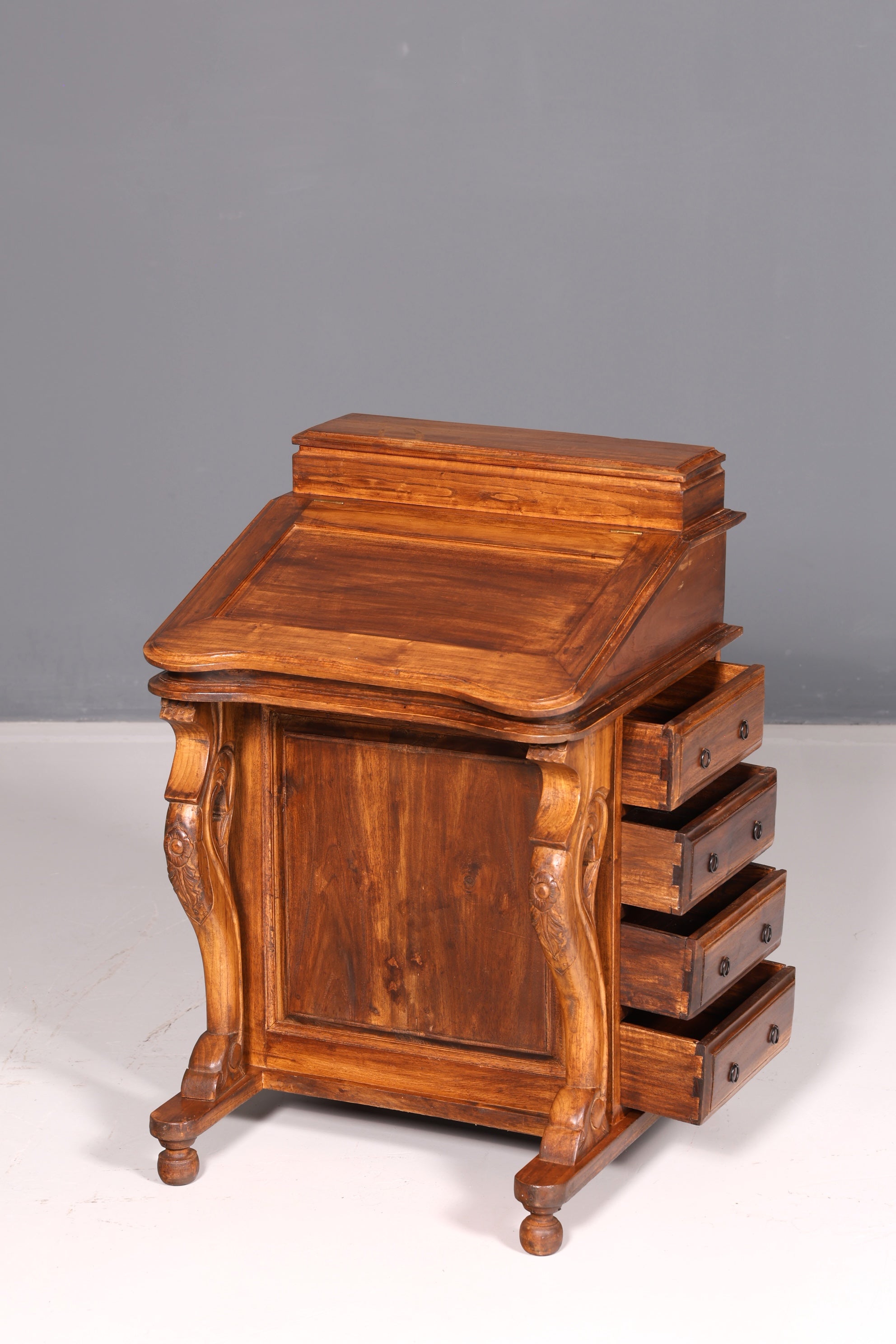 Wunderschöner Englischer Davenport Schreibtisch Desk Sekretär Schreibkommode Viktiorianischen Stil Kommode Antik Vintage