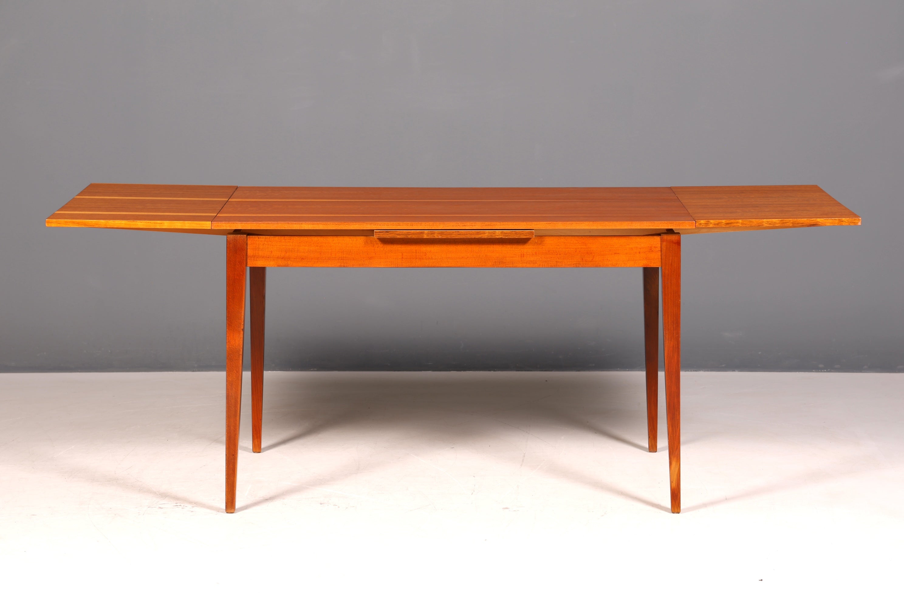 G597 Finish cm Schlichter Mid Century Esstisch ausziehbarer Vintage Tisch Retro Küchentisch (Kopie)