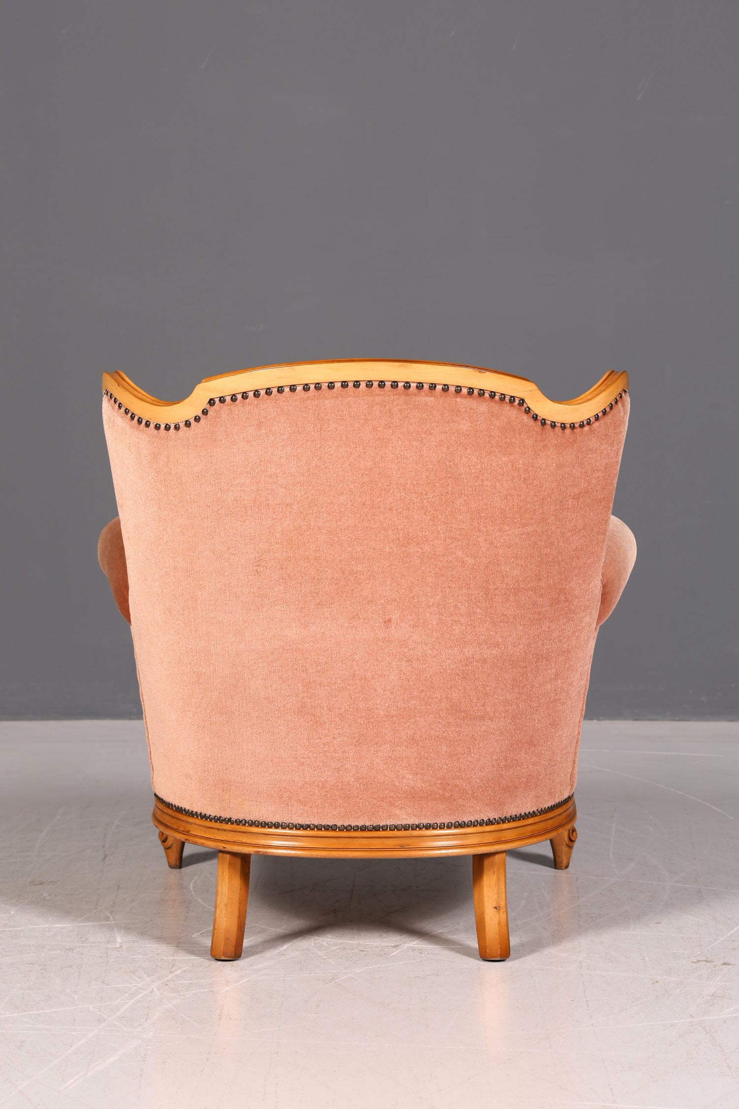 Edler Chippendale Armlehnsessel Barock Stil Samt Stoff Sessel Armchair Rococo Antik 1 von 4