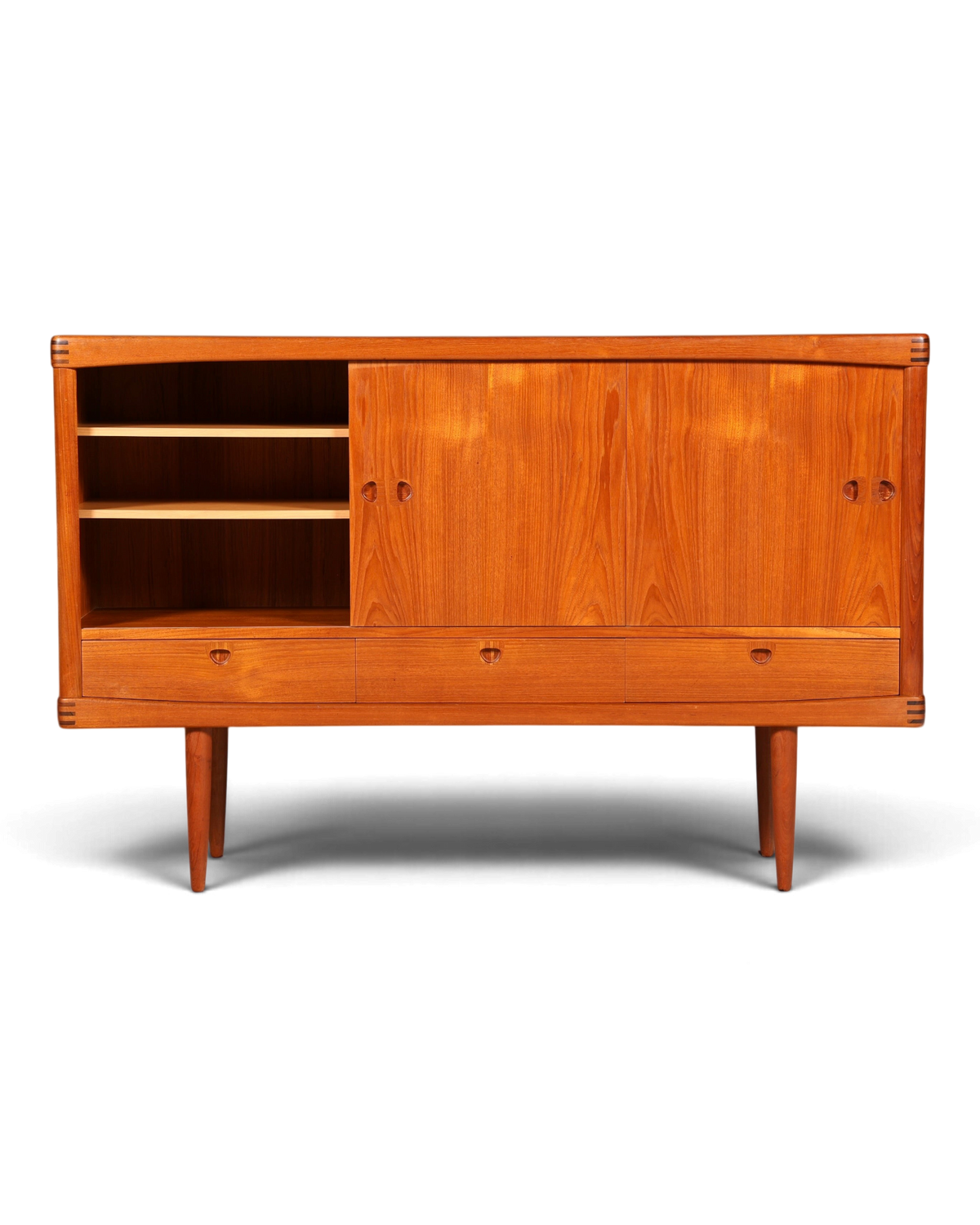 Hauptstadt Möblerei Bramin teak highboard, 1960&