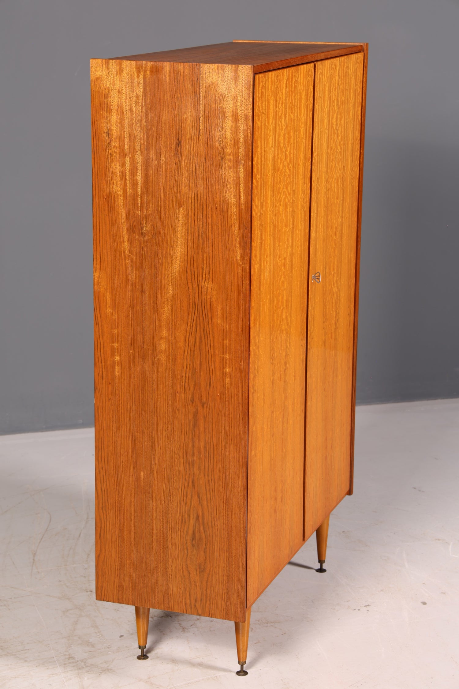 Traumhafter Mid Century Kleiderschrank Vintage Schrank Retro Wäscheschrank 60er Echt Holz