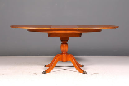 Wunderschöner Englischer Esstisch ausziehbar Eibe Tisch Esszimmertisch Küchentisch Oval Antik Vintage