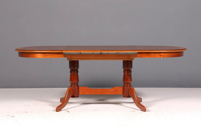 Edler Englischer Esstisch ausziehbar Oval Tisch Esszimmertisch Küchentisch Echt Holz Antik Vintage