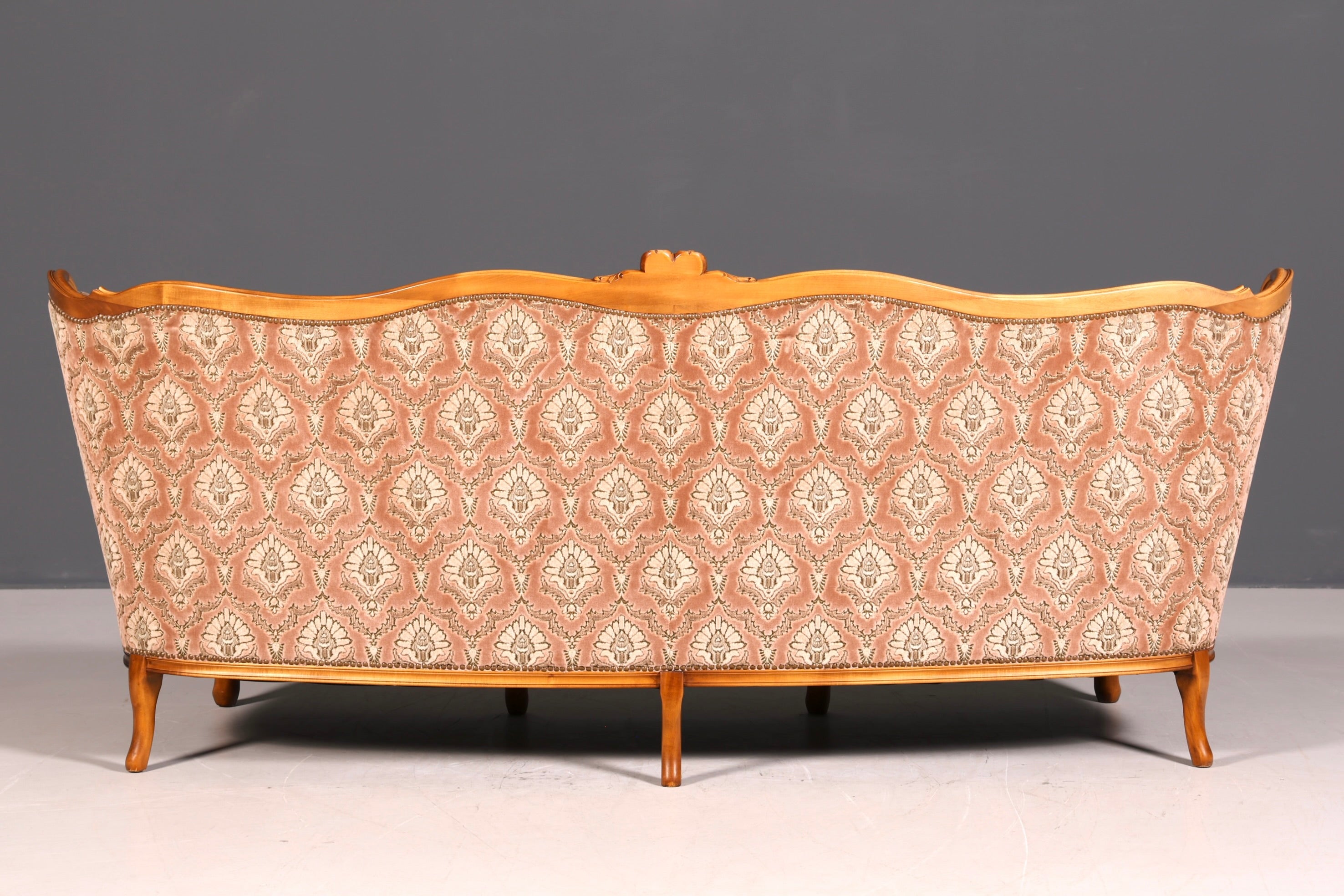 G350 Finish Wunderschönes Chippendale Sofa Barock Stil Couch Samt Stoff 3 Sitzer (Kopie)