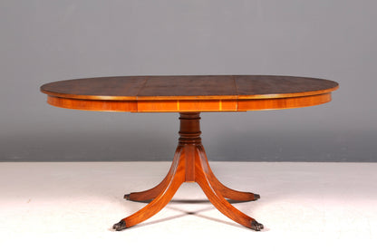 G067 Finish cm Wunderschöner Englischer Tisch ausziehbarer Esstisch Antik Stil 60s Küchentisch Eibe