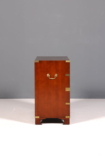 Wunderschöne Maritime Kommode Englisch Military Chest Schrank Schubladenkommode Wäschekommode