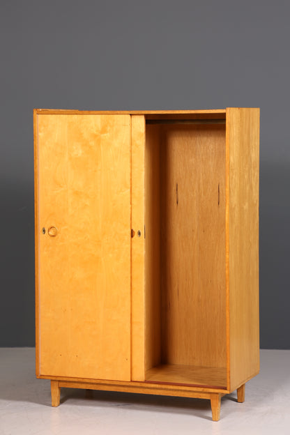 Traumhafter Mid Century Kleiderschrank Vintage Schiebetür Schrank Retro Wäscheschrank