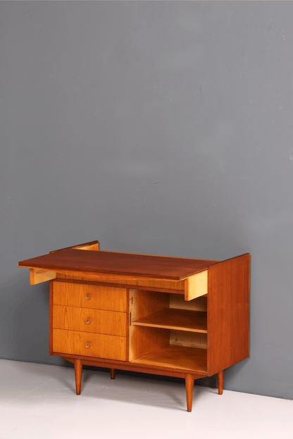 Schlichte Mid Century Kommode Vintage Schrank Retro Flur Kommode 60s Regal Schrank Frisier Kommode