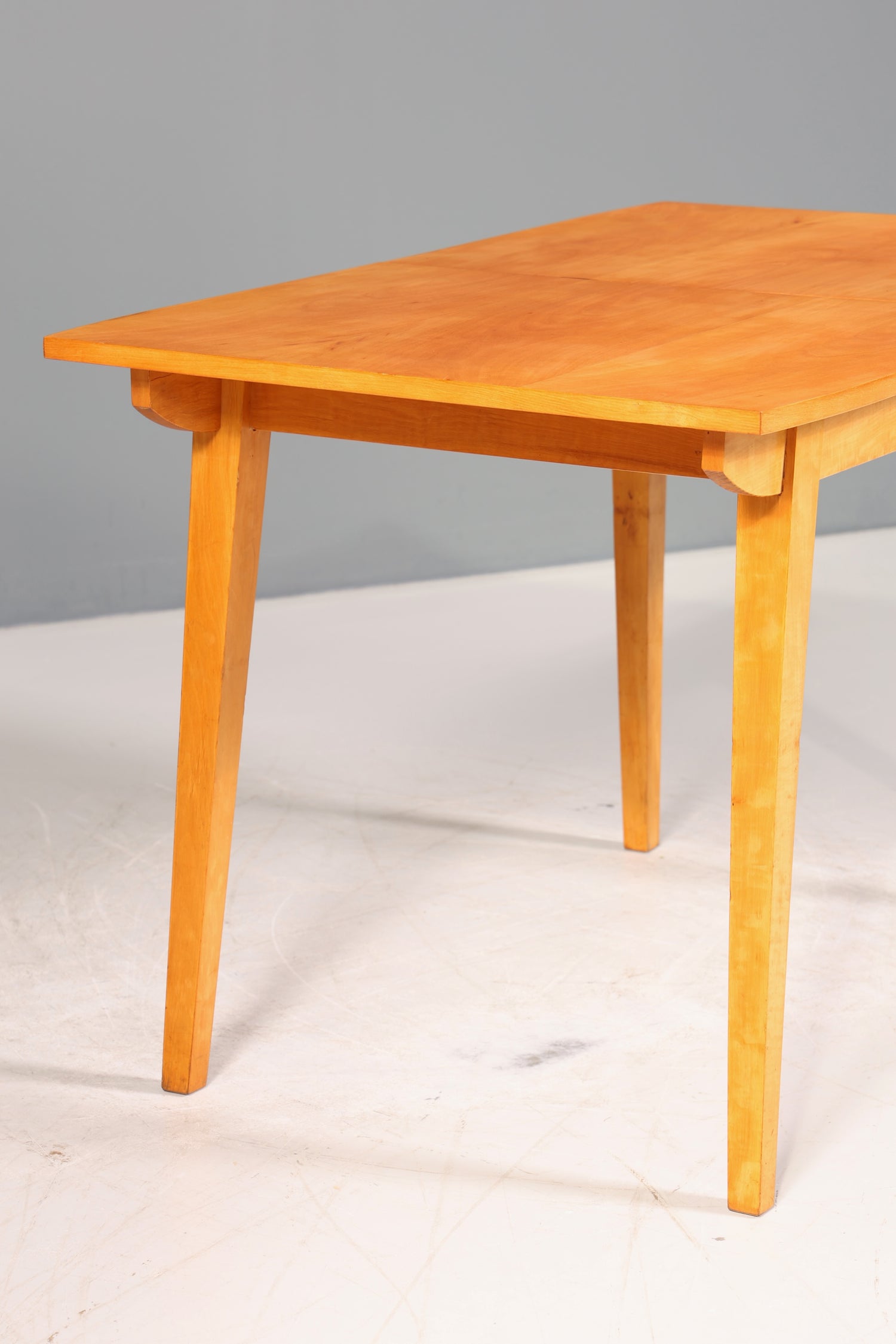 Schlichter Mid Century Esstisch ausziehbarer Vintage Tisch Retro Küchentisch