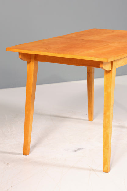 Schlichter Mid Century Esstisch ausziehbarer Vintage Tisch Retro Küchentisch