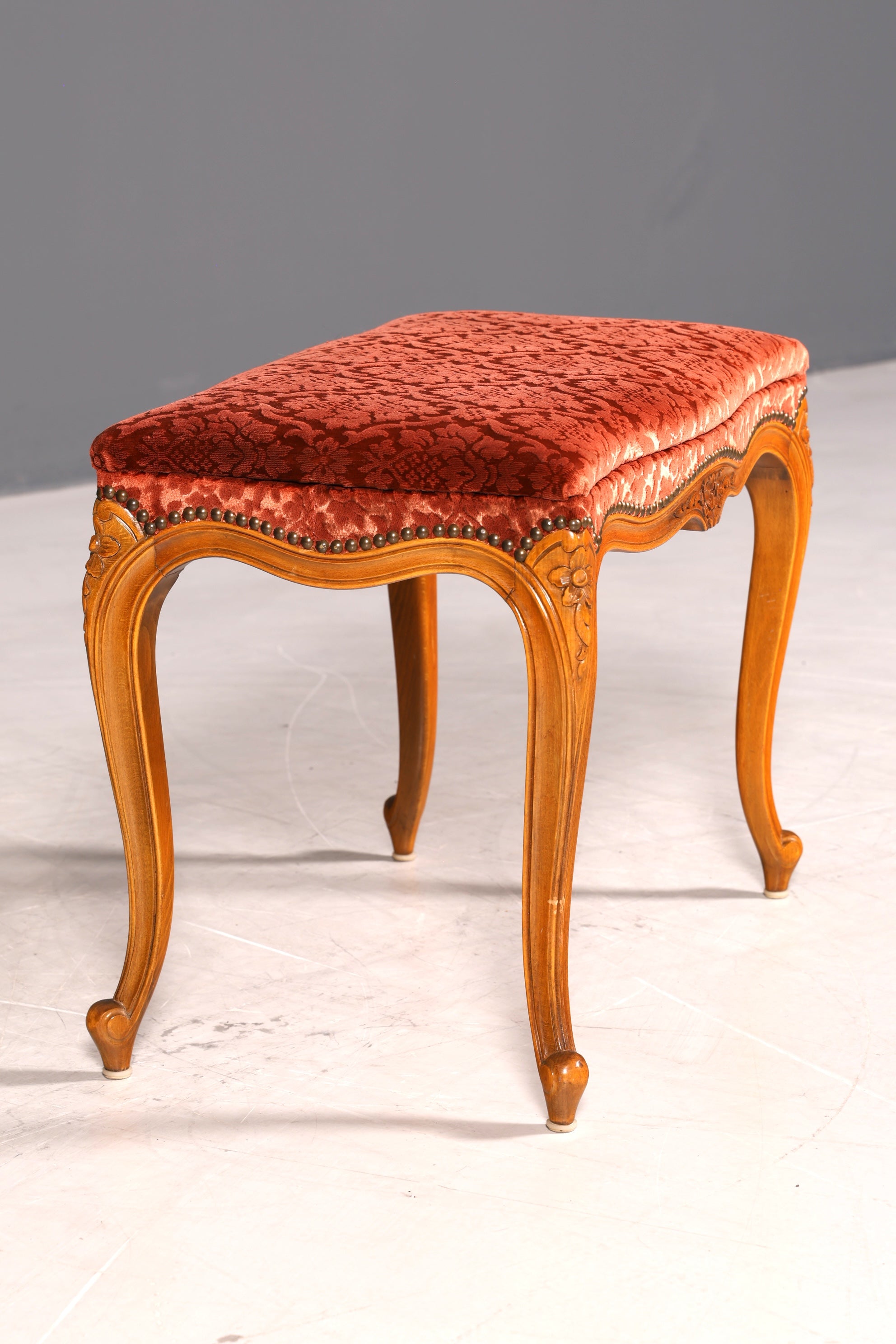 Wunderschöner Chippendale Hocker Barock Antik Stil Fussablage Schemel