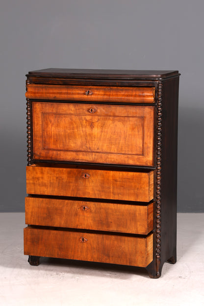 Traumhafter Louis Philippe Sekretär Vertiko Biedermeier Kommode Schubladenkommode