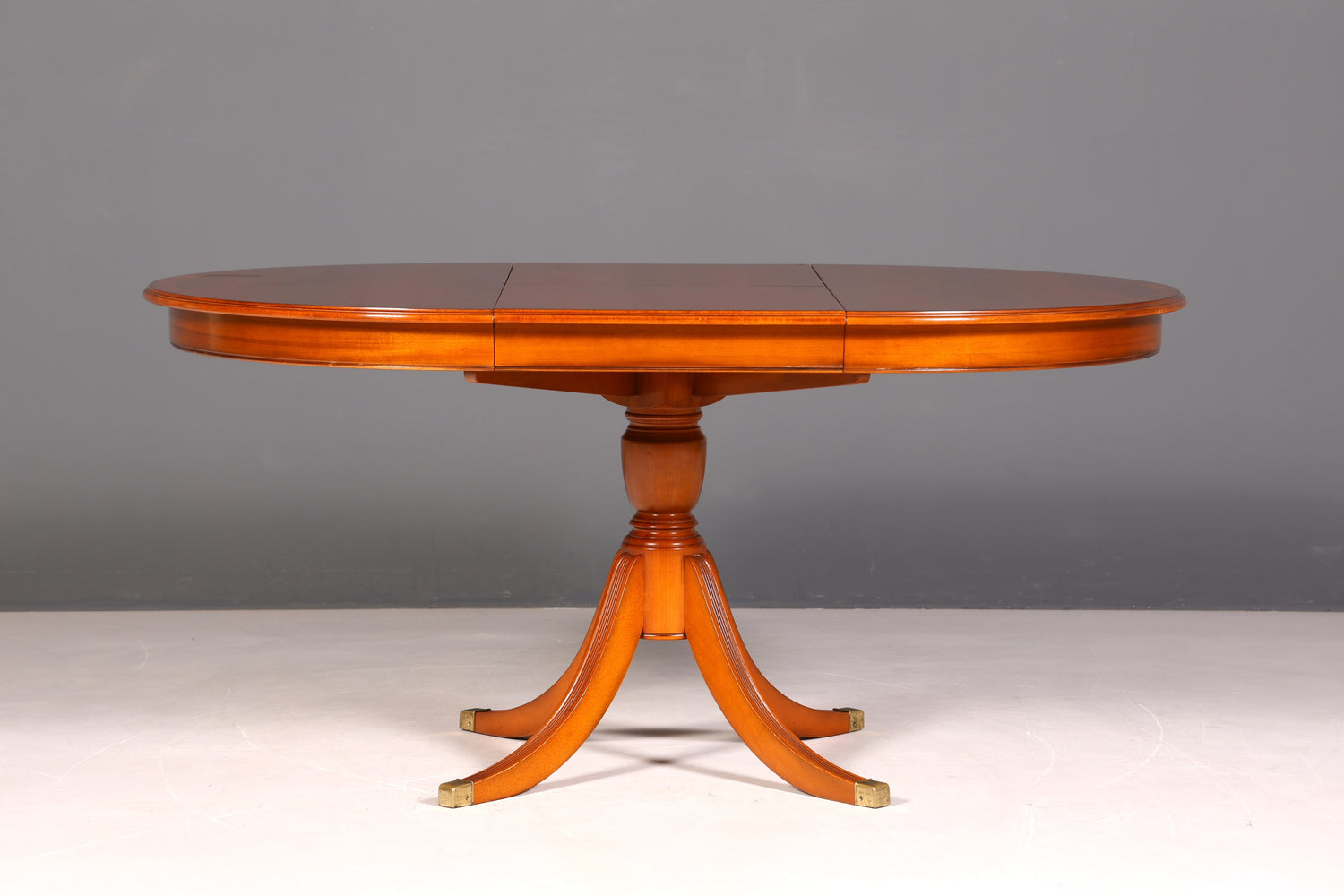 G094 Finish cm Wunderschöner Englischer Tisch ausziehbarer Esstisch Antik Stil 60s Küchentisch Eibe