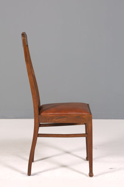 Traumhafter Jugendstil Stuhl Sekretär Stuhl Antik Eiche Küchenstuhl um 1900