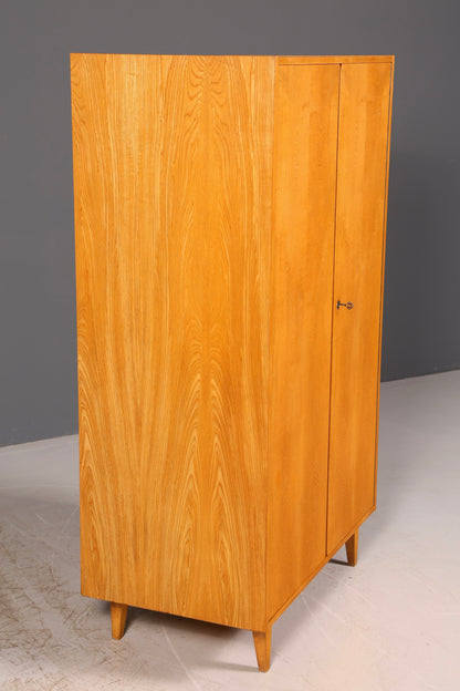 Traumhafter Original Hellerau Kleiderschrank Mid Century Vintage Schrank Retro Wäscheschrank Dielenschrank
