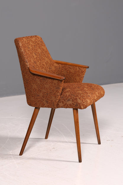 Wunderschöner Mid Century Stuhl Retro Armlehnstuhl Cocktailstuhl Küchenstuhl Sekretär Stuhl 3 von 4
