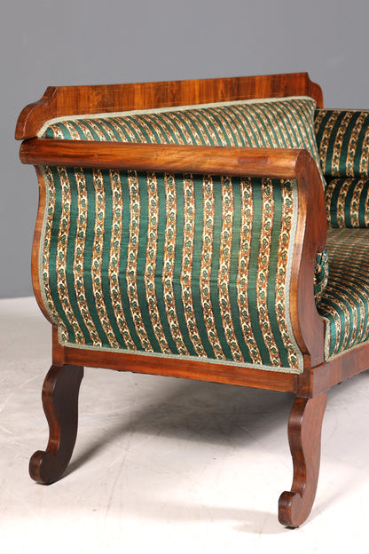 Beeindruckender Original Biedermeier Sofa Antik Couch um 1860 Canapé 2- Sitzer Sofa