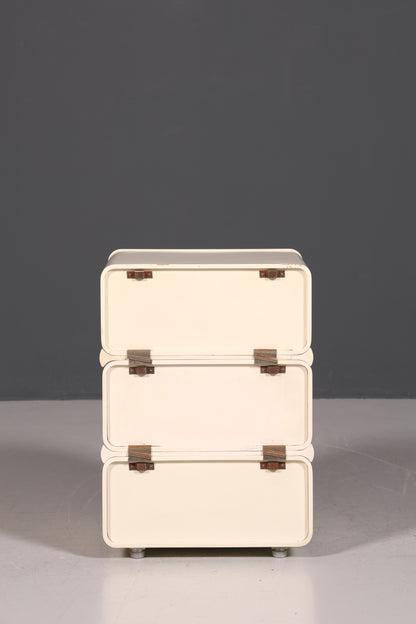 Seltene Mid Century Kommode Space Age Module Nachttisch Design Frankreich Vintage Schubladenkommode 1 von 5