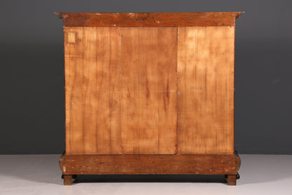 Beeindruckender Neorenaissance Bücherschrank Gründerzeit Vitrine Herrenzimmer Buffet Schrank Antik Massivholz