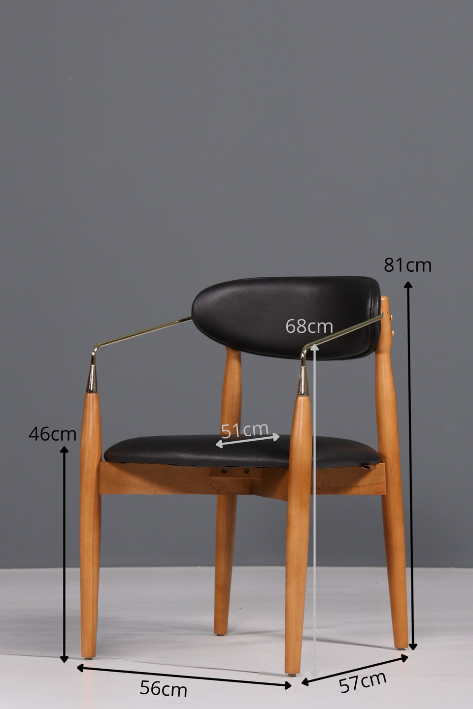 Edler Design Armlehnstuhl Lounge Sessel Dining Chair Brown